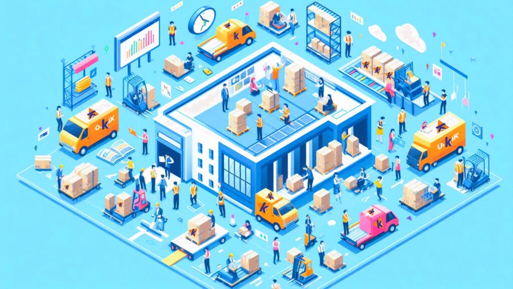 Well structured warehouse with WMS