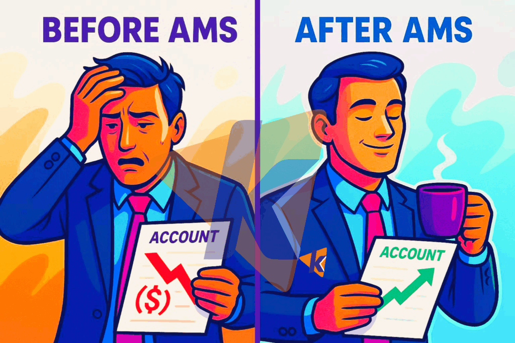 Manager comparison with AMS and without AMS