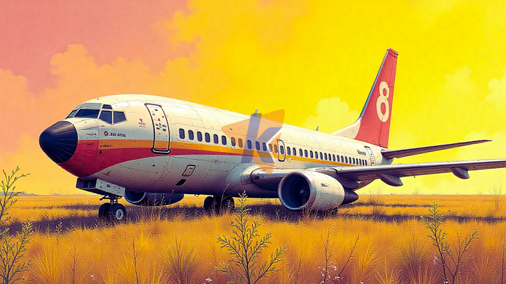 Abandon air plane
