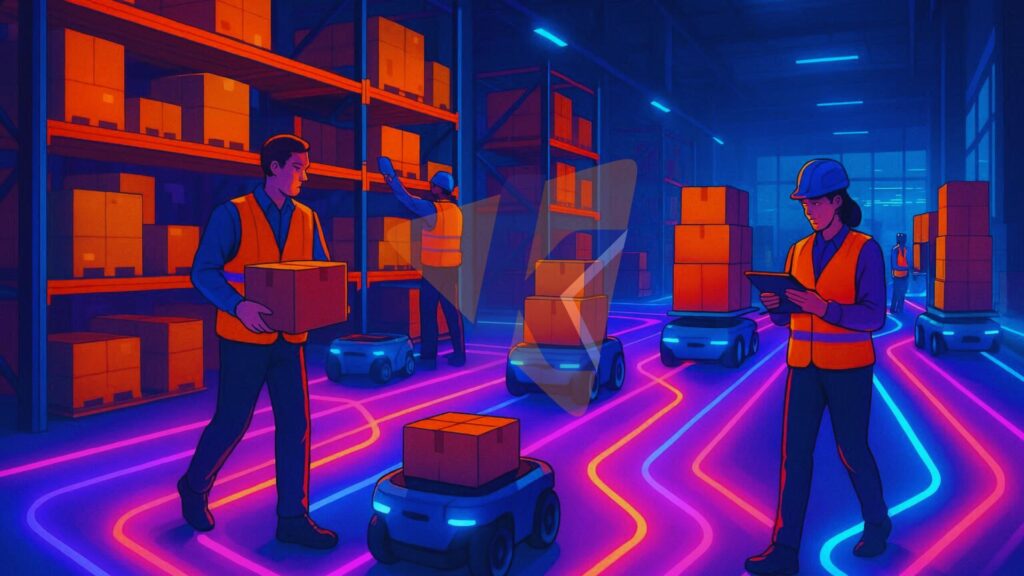 Cooperative work of human and robots through AI